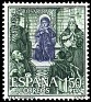Spain 1962 Rosary 1,50 Ptas Multicolor Edifil 1467. España 1467. Uploaded by susofe